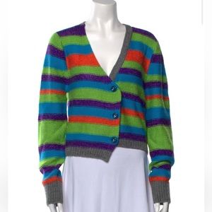 Andersson Bell Striped V-Neck Cardigan